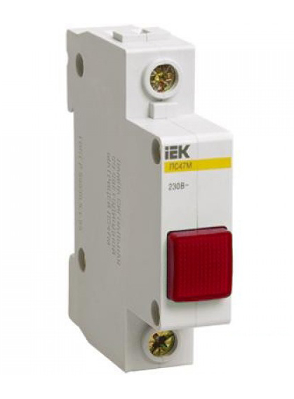 Купить IEK KARAT Сигнальная лампа ЛС-47М (красная) (матрица)