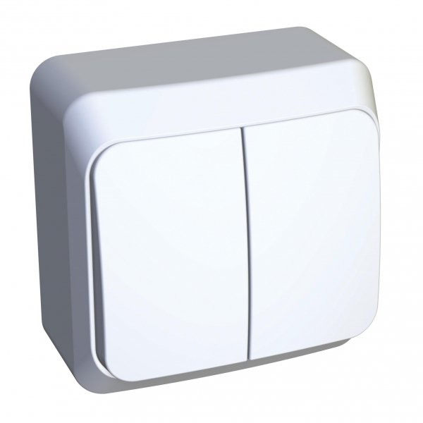 Systeme Electric Этюд наруж Бел Выключатель 2-клавишный