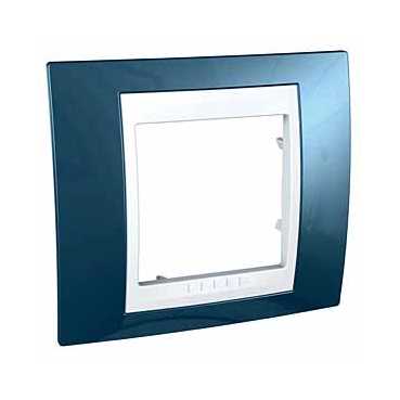 Купить SE Unica Хамелеон Голубой лед/Бел Рамка 1-ая MGU6.002.854