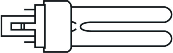 Купить Osram Лампа люминесцентная компактная Dulux D 18W/830 тепл. белый G24d-2 4050300025704
