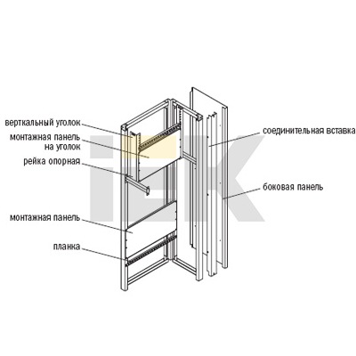 Купить IEK Уголок вертикальный 1550 TITAN (комп. 2шт.)