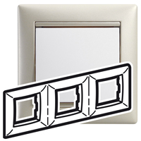Купить Legrand Valena Жемчужный Рамка 3-ая гориз 770473
