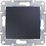 Купить SE Sedna Графит Переключатель 2-клавишный 10A, 250В (сх.6+6) SDN0600170