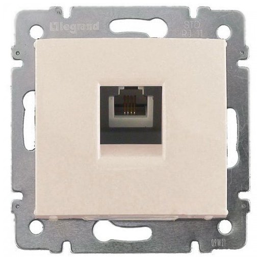 Купить Legrand Valena Крем Розетка ТЛФ 1-ая 774338
