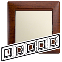 Купить Legrand Valena Тонированное дерево Рамка 5-ая гориз 770315