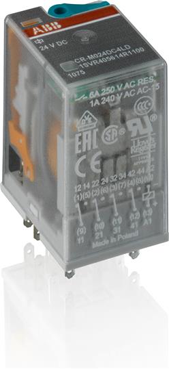 ABB CR-M230AC4 Реле 230V AC 4ПК(6A) 1SVR405613R3000 ABB CR-M230AC4 Реле 230V AC 4ПК(6A) 1SVR405613R3000