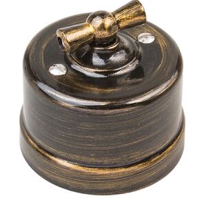 BIRONI Лизетта Пластик Бронза Выключатель перекрестный 1-кл B1-203-25