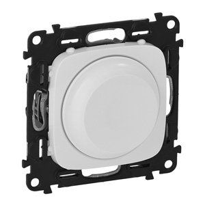 Купить Legrand Valena ALLURE DIY Бел Светорегулятор поворотный, 300Вт, универсальный, без нейтрали 752760