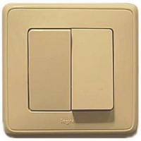 Купить Legrand Cariva Крем Выключатель 2-х клавишный 773758