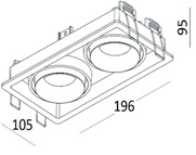 Купить Quest Light Светильник встраиваемый, поворотный, белый, под лампу GU10, IP20 CASTLE 2 LD white