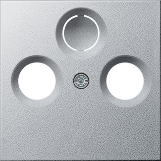 Gira S-55 Алюминий Накладка TV-FM-(SAT) розетки 086926