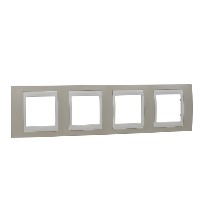 Купить SE Unica Хамелеон Песчаный/Беж Рамка 4-ая горизонтальная MGU6.008.567