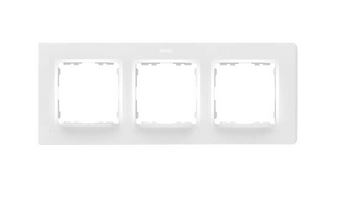 Simon S82 Concept Матовый белый, Рамка на 3 поста 8200637-090