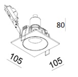 Купить Quest Light Светильник встраиваемый, поворотный, белый, под лампу GU10, IP20 CLOUD 00 white