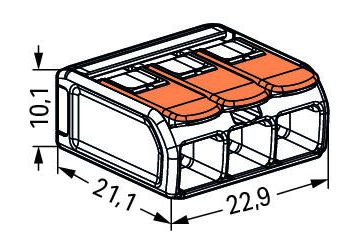 Купить WAGO 60361830 Универсальные компактные клеммы 221-613