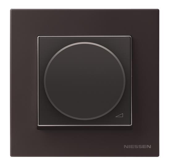 Купить ABB Zenit Антрацит Механизм электронного поворотного светорегулятора для регулируемых LEDi ламп, 2-100 Вт, 2-модульный 2CLA226030N1801