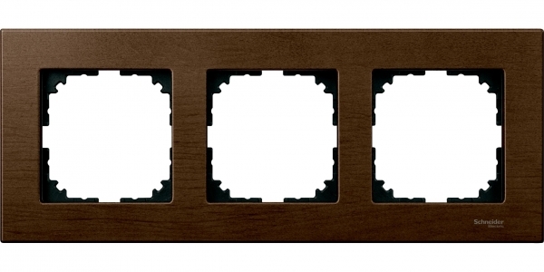 Купить SE Merten SM M-Elegance Орех Рамка 3-ая MTN4053-3473