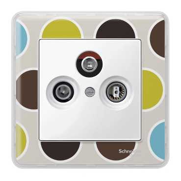 Купить SE Merten SM Бел глянец Накладка розетки TV-FM/TV-FM-SAT MTN296719