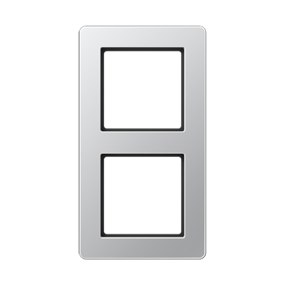 JUNG A Flow Алюминий Рамка 2-ая для вертикальной и горизонтальной установки AF582BFAL