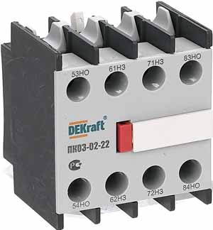 Купить Dekraft Приставка конт. лицевая доп. контакты 2НО+2НЗ ПК-03