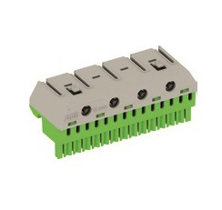 ABB Клеммник самозажимной PE 14x4+4x25мм ZK144G (5 ед.шир) 1SPE007715F9715