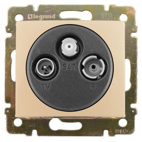 Купить Legrand Valena Крем Розетка TV-FM-SAT единственная 2400MHz 1,5дБ 774335