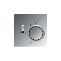 JUNG LS 990 Алюминий Накладка регулятора теплого пола (мех.FTR231U) ALFTR231PL