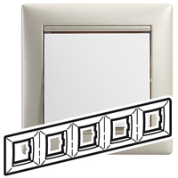 Купить Legrand Valena Жемчужный Рамка 5-ая гориз 770475