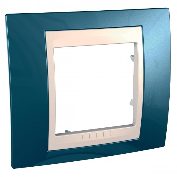 SE Unica Хамелеон Голубой лед/Беж Рамка 1-ая MGU6.002.554