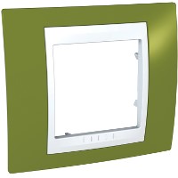 Купить SE Unica Хамелеон Фисташковый/Бел Рамка 1-ая MGU6.002.866
