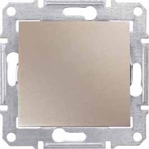 Купить SE Sedna Титан Выключатель 1-клавишный 10А (сх.1) SDN0100168