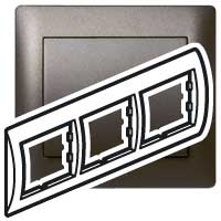 Купить Legrand Galea Life Темная Бронза Рамка 3-я гориз 771203