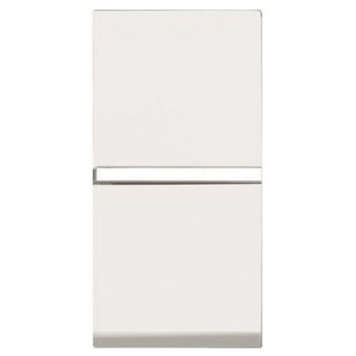 ABB NIE Zenit Альпийский белый Механизм 1-кл.кнопки с клавишей без символа, 1 мод. 2CLA210470N1101