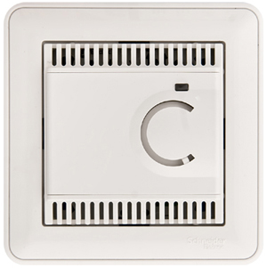 Systeme Electric Wessen 59 Бел Регулятор теплого пола с датчиком +5 до +50°C, 10А (в сборе, с рамкой)