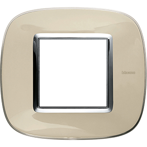 BT Axolute Бежевая карамель Рамка 2 мод эллипс HB4802DA