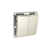 Купить SE Дуэт Беж Выключатель 2-клавишный (сх.5) WDE000251