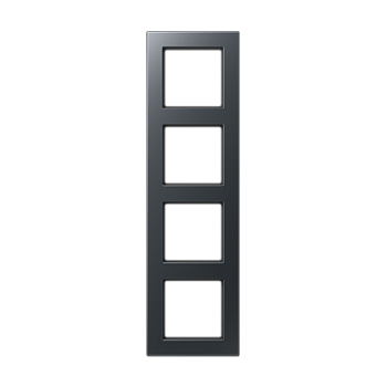 JUNG A550 Матовый антрацит Рамка 4-ая для вертикальной и горизонтальной установки A5584BFANM