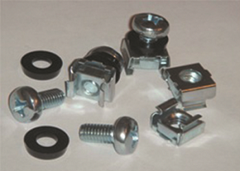 DKC Комплект крепежный - винт, шайба, гайка для напольных 19" IT-корпусов ДКС серии CQE, 20шт