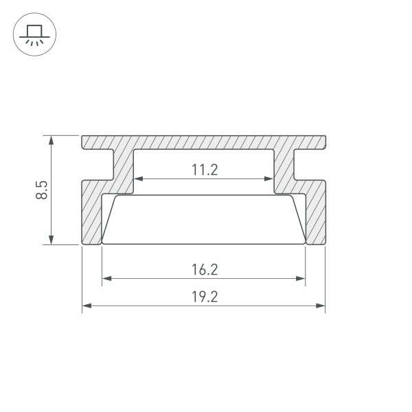 Купить Arlight Профиль HR-2000 (Алюминий) 012090