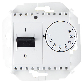 Simon 15 Белый Регулятор тёплого пола, с зондом, 16А, 230В, 3600Вт, 5-40град, IP20 1591775-030