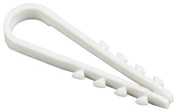 IEK Дюбель хомут 5-10мм нейлон белый (100шт)