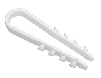 IEK Дюбель хомут 5-10мм нейлон белый (100шт) ИЭК UHH35-5-10-100*