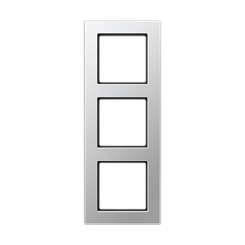 JUNG A550 Алюминий Рамка 3-ая для вертикальной и горизонтальной установки A5583BFAL