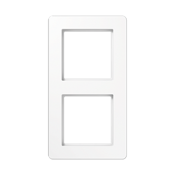 JUNG A Flow Белый Рамка 2-ая для вертикальной и горизонтальной установки AF582BFWW