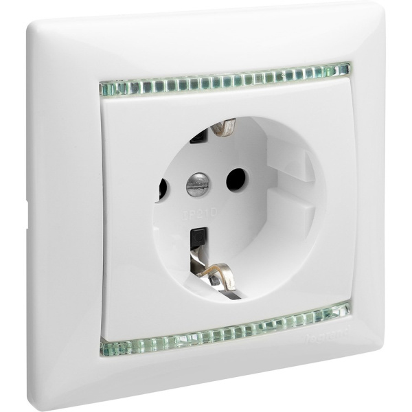 Купить Legrand Valena Бел Розетка 1-ая с/з 774420