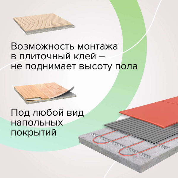 Купить Нагревательная секция для теплого пола CALEO SUPERCABLE 18W 120м