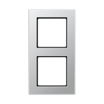 JUNG A550 Алюминий Рамка 2-ая для вертикальной и горизонтальной установки A5582BFAL