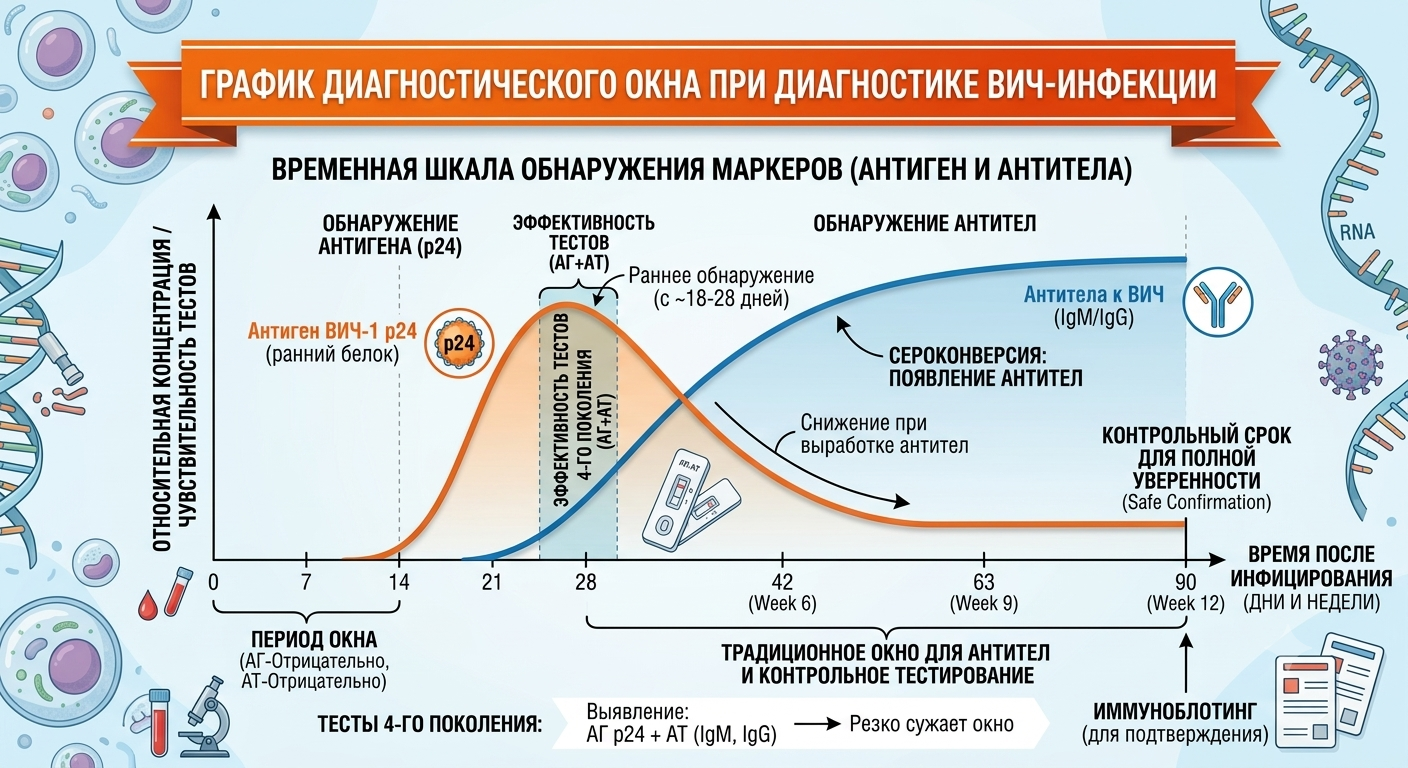 Схема детекции ВИЧ