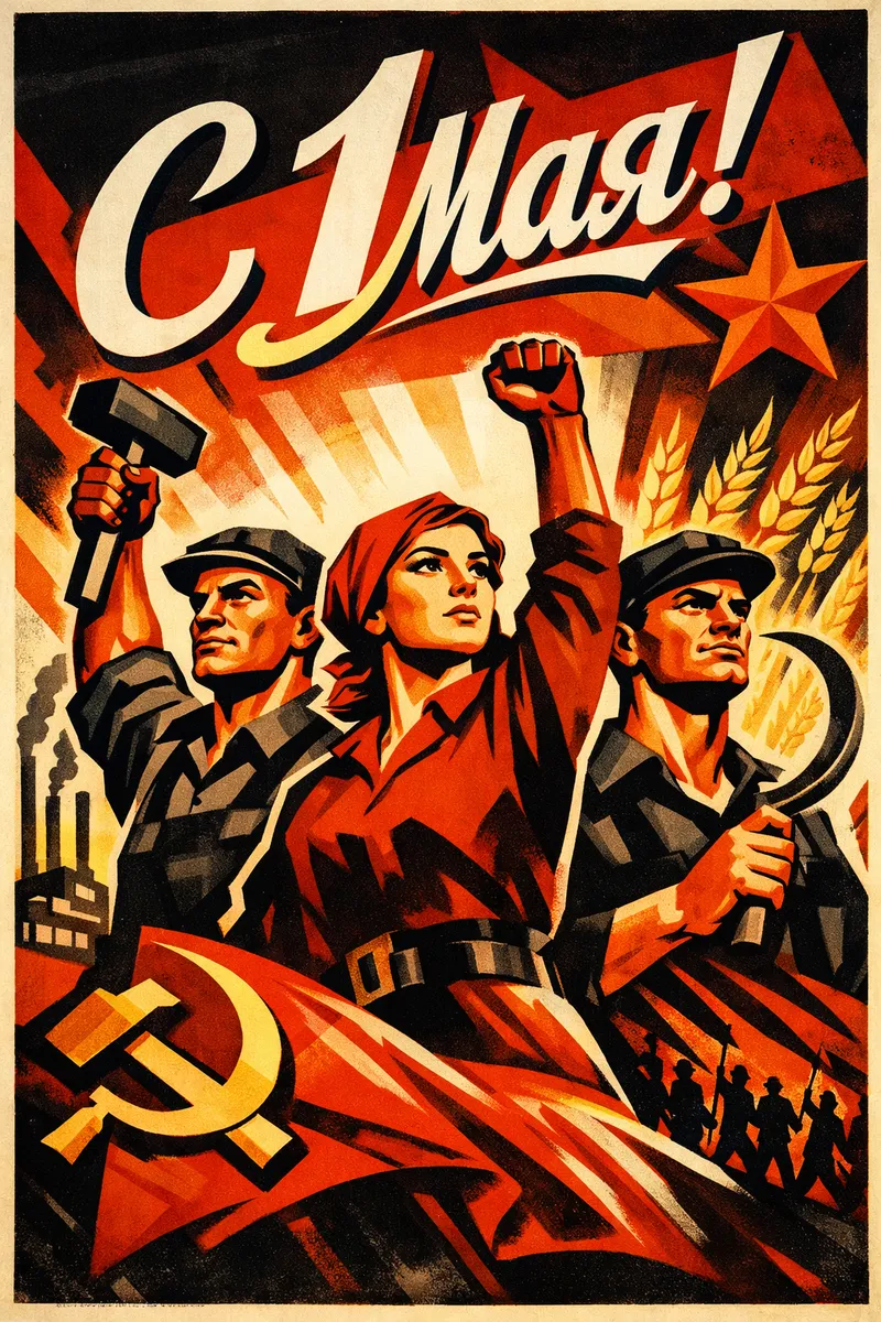 Готовые открытки с 1 мая