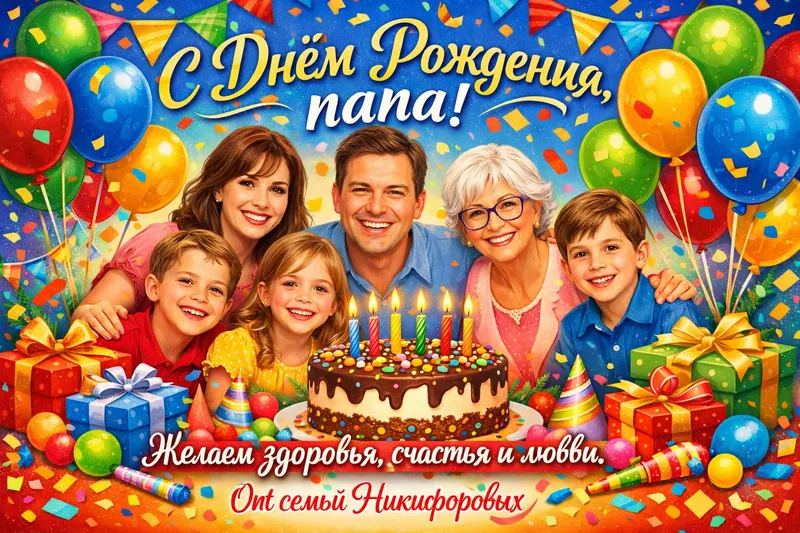 Готовые открытки с днем рождения — открытка 6